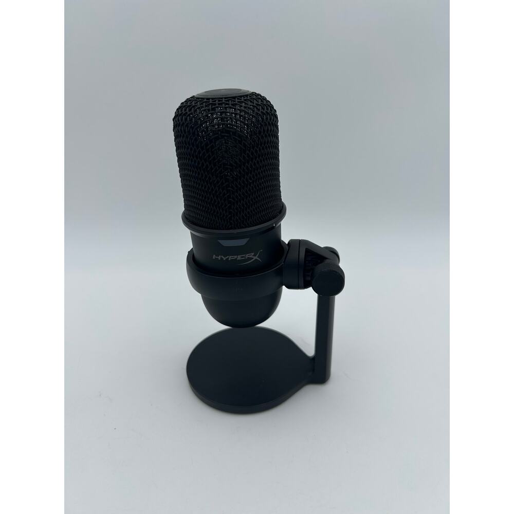 HyperX SoloCast USB Condenser Microphone Black – Plug & Play PC Mac Streaming